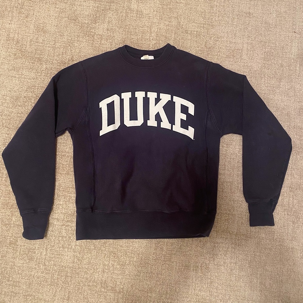 Duke Small Navy Champion Hoodie